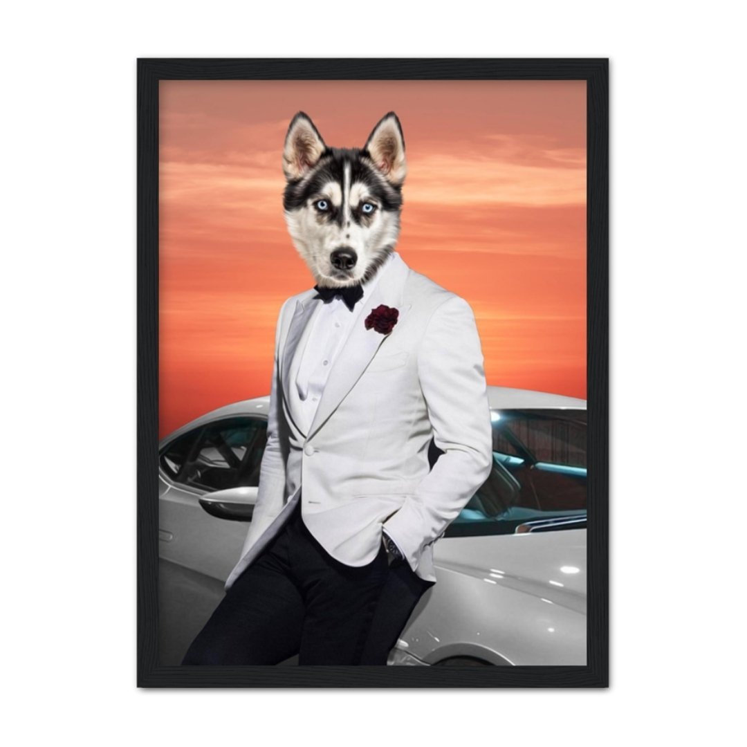 Secret Agent Custom Pet Portrait | Paw & Glory