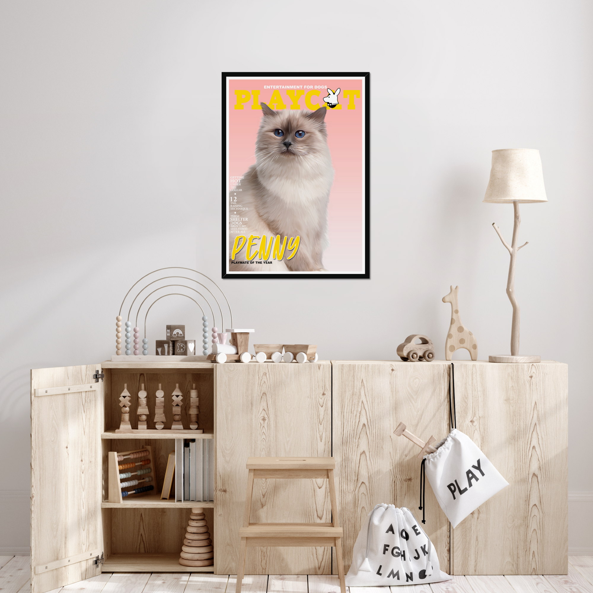 Play Cat: Custom Pet Portrait