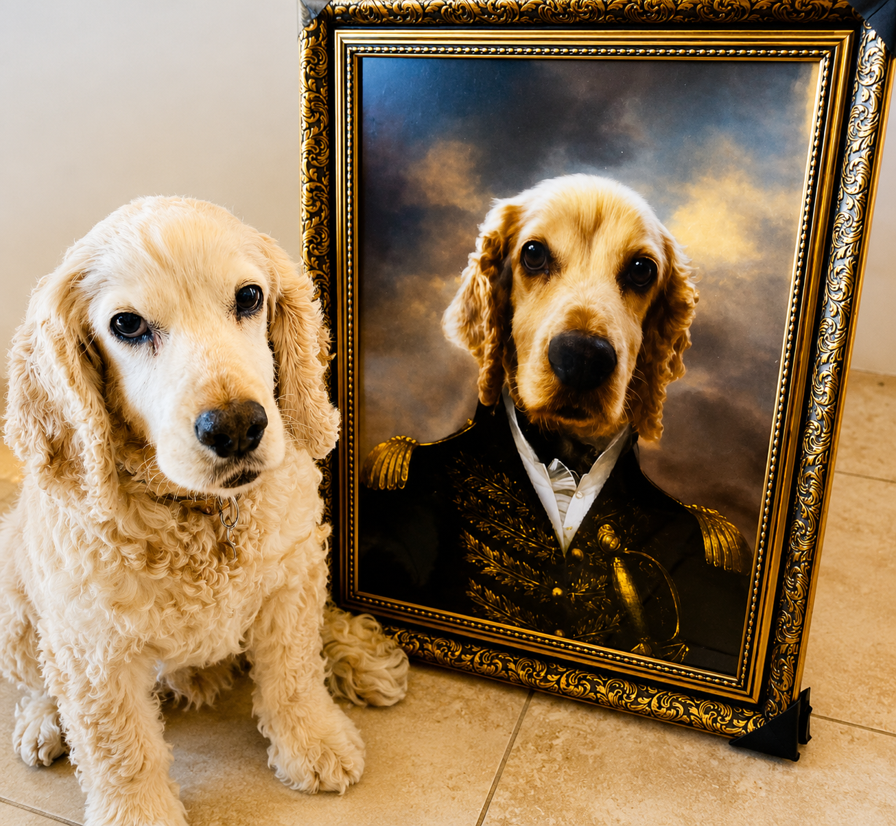 The General Custom Pet Portrait | royal pet portrait | Paw & Glory