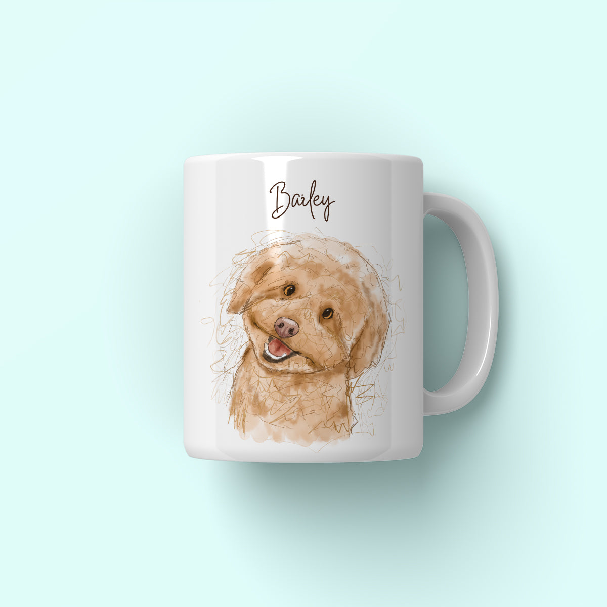 Custom Scribble: Pet Coffee Mug