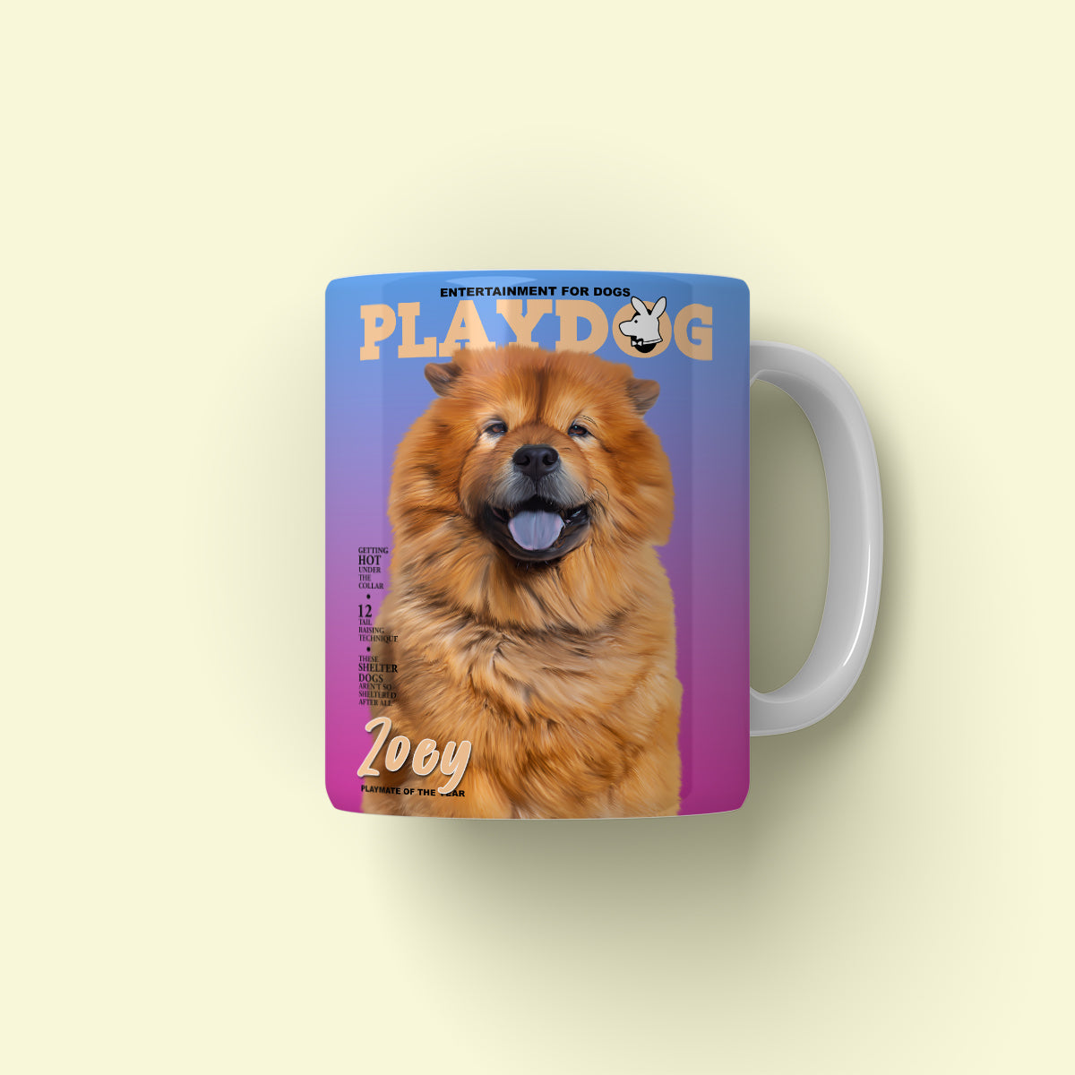 Play Dog: Custom Pet Coffee Mug
