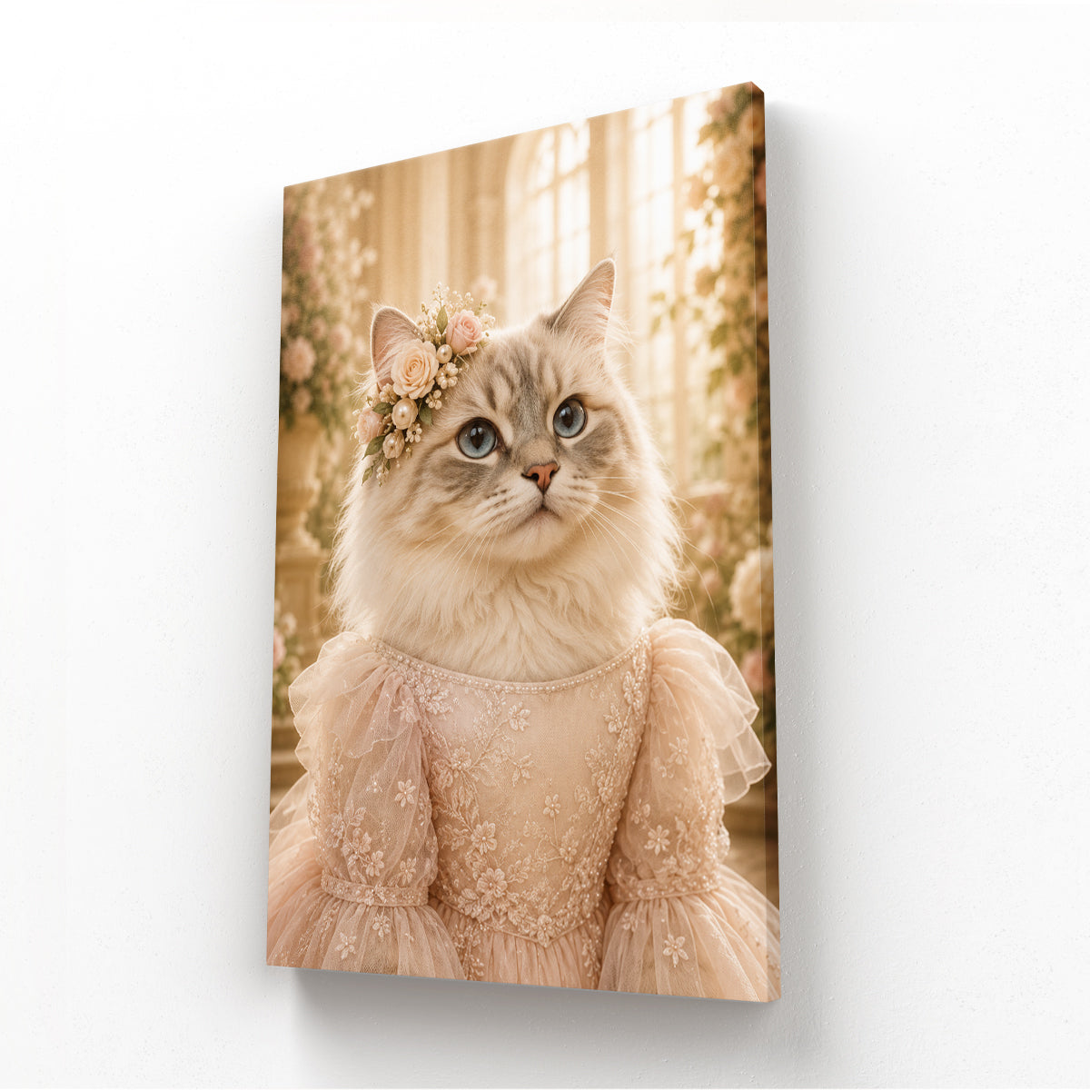 The Flower Girl: Custom Pet Canvas