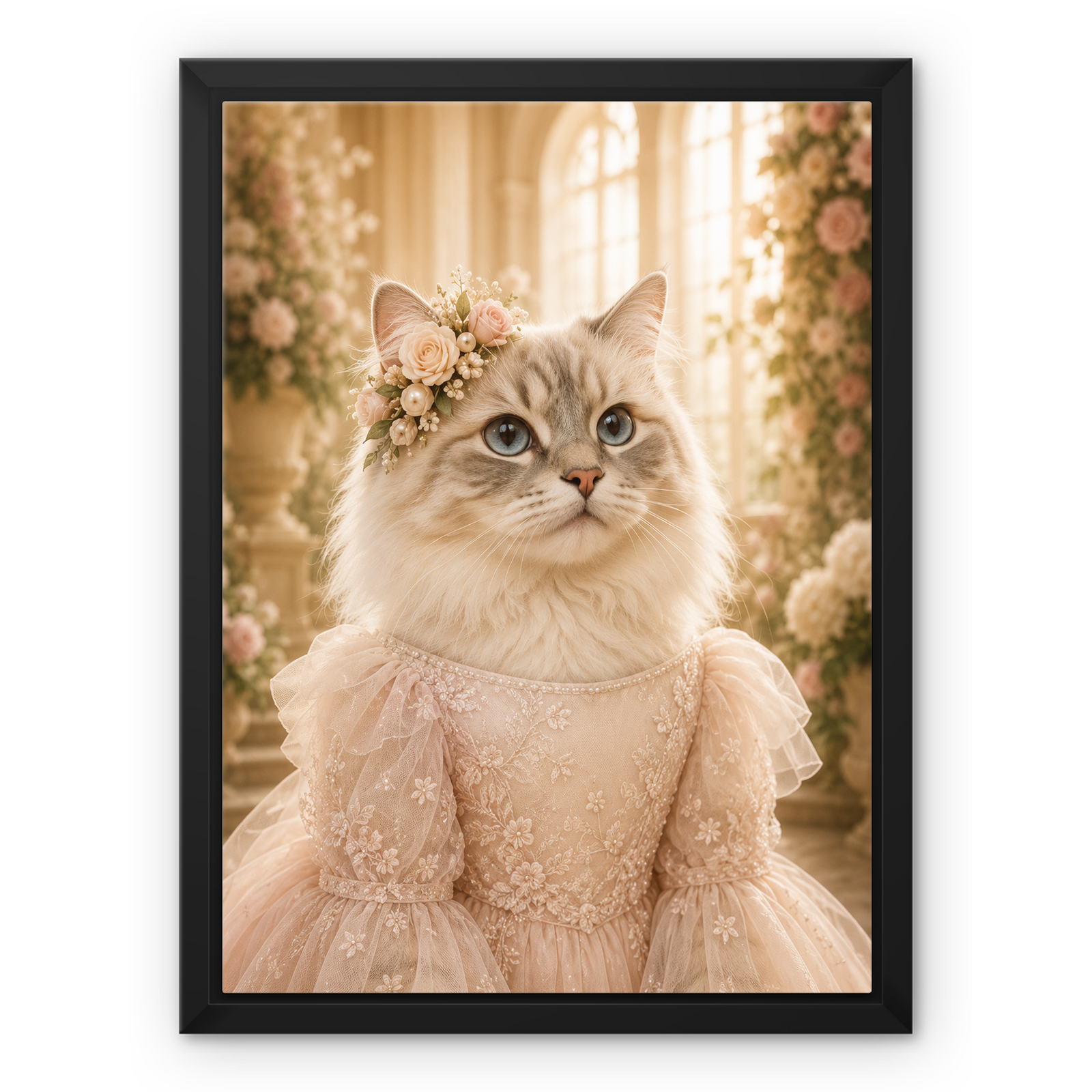The Flower Girl: Custom Pet Canvas