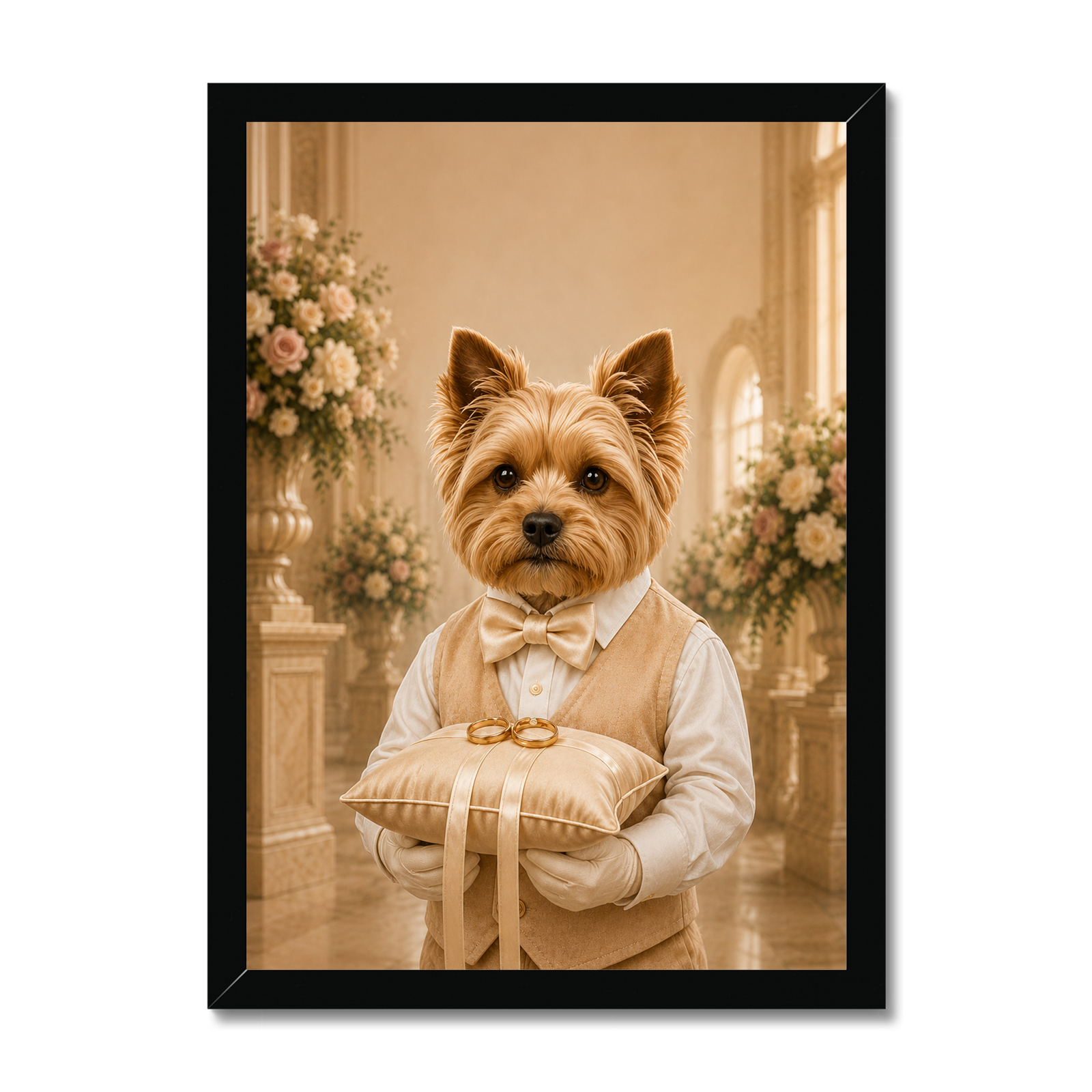The Ring Bearer: Custom Pet Framed Portrait