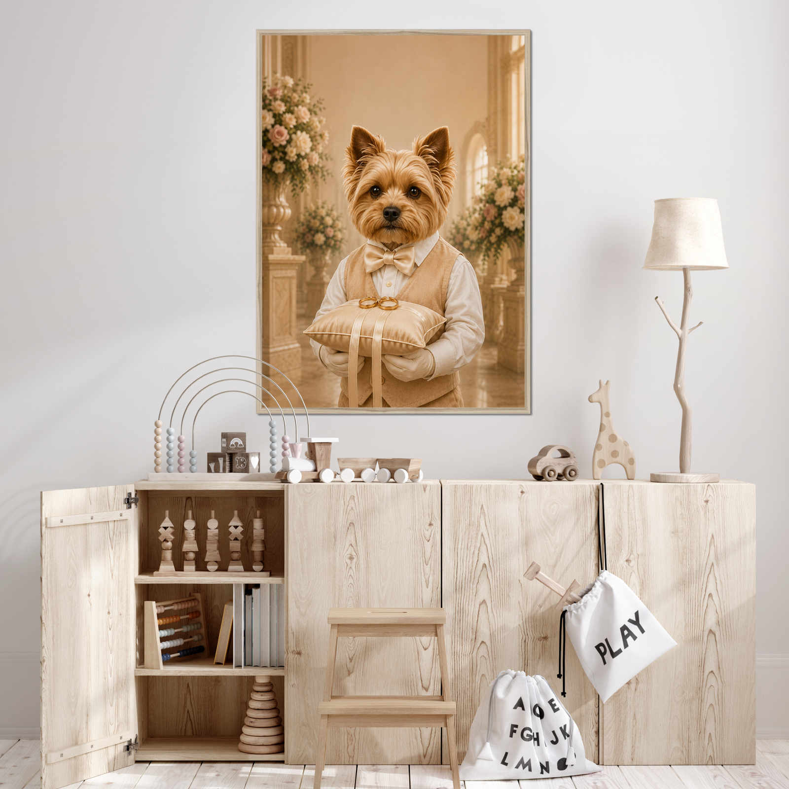 The Ring Bearer: Custom Pet Framed Portrait