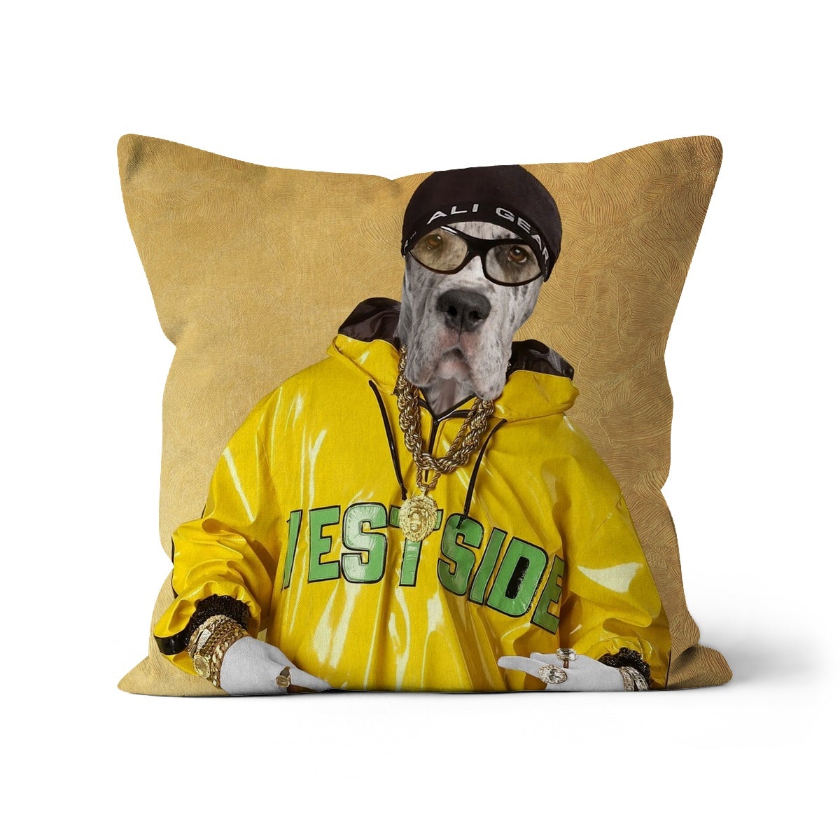 Ali G: Custom Pet Pillow - Paw & Glory - Dog Portraits - Pet Portraits