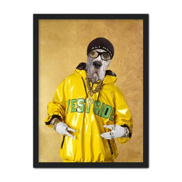 Comedy Street Presenter Custom Pet Portrait | Custom Pet Portrait | Paw & Glory