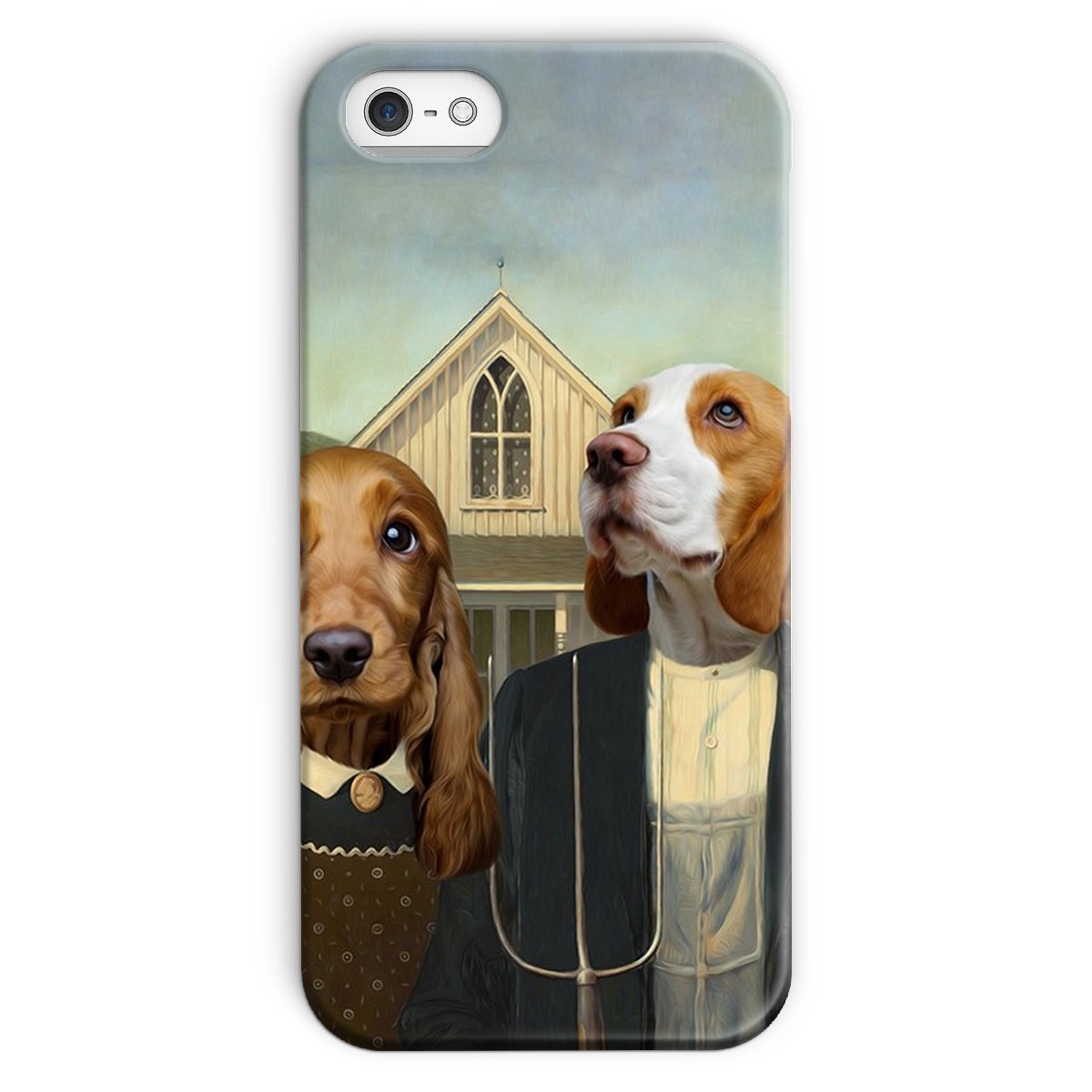Gothic Farm Couple Custom Pet Phone Case | Personalized Pet Gift | Paw & Glory