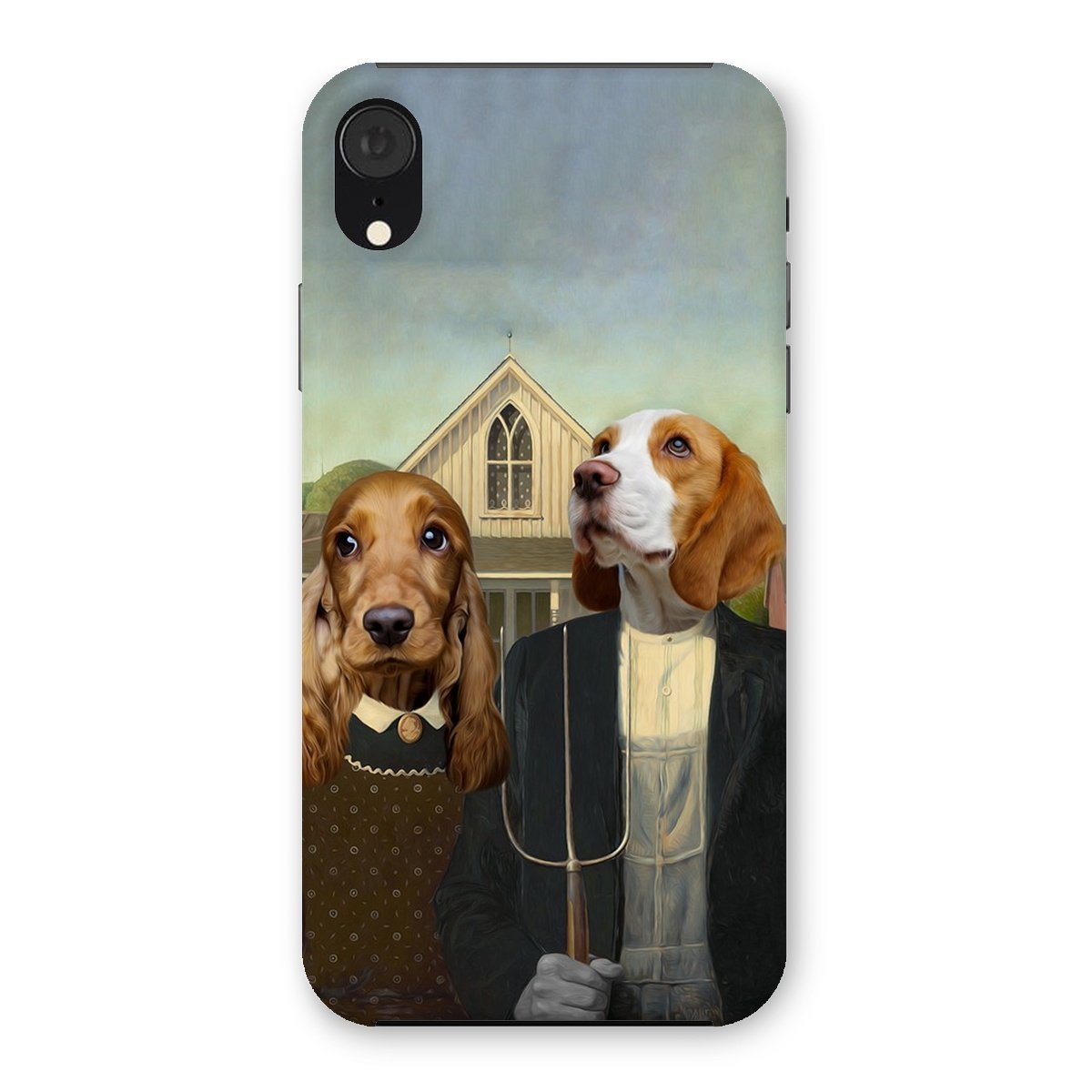 Gothic Farm Couple Custom Pet Phone Case | Personalized Pet Gift | Paw & Glory
