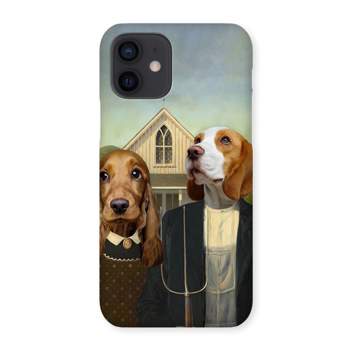 Gothic Farm Couple Custom Pet Phone Case | Personalized Pet Gift | Paw & Glory