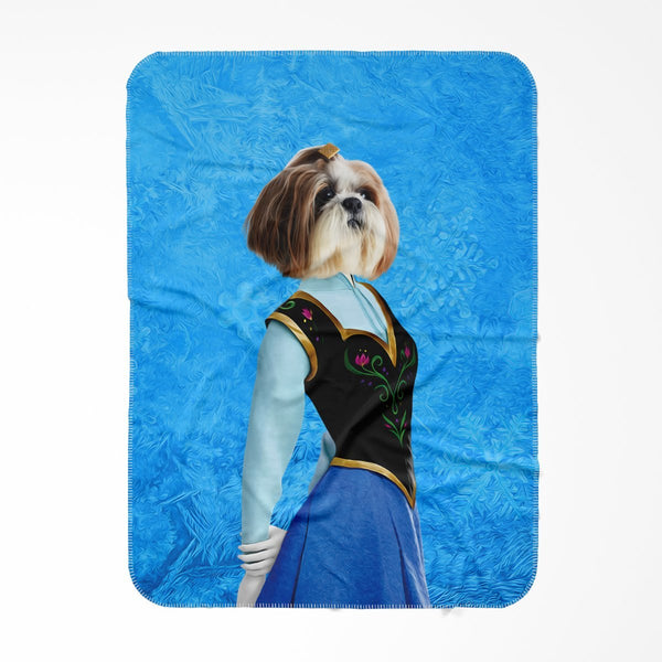 Snow Princess Custom Pet Blanket | Personalized Pet Gift | Paw & Glory