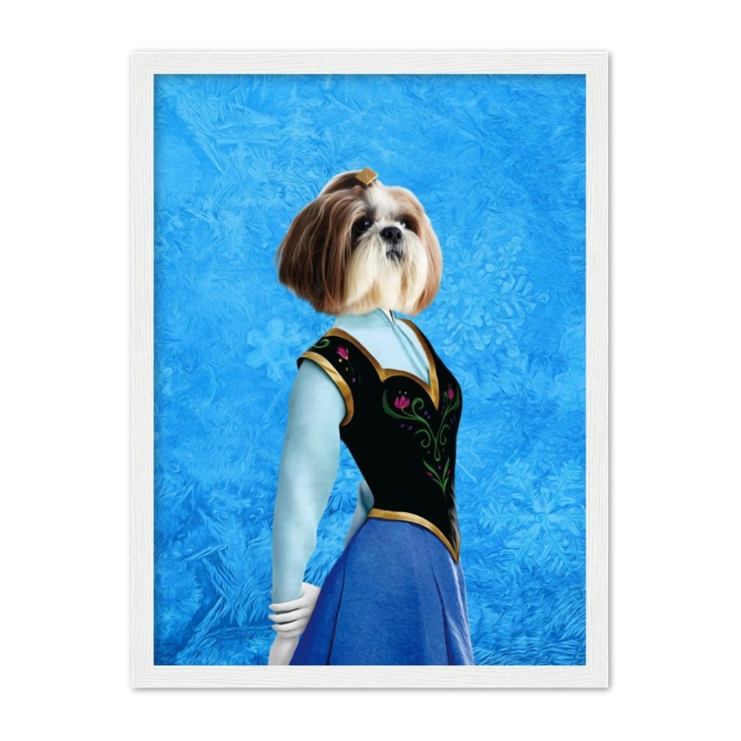 Snow Princess Custom Pet Portrait | Paw & Glory