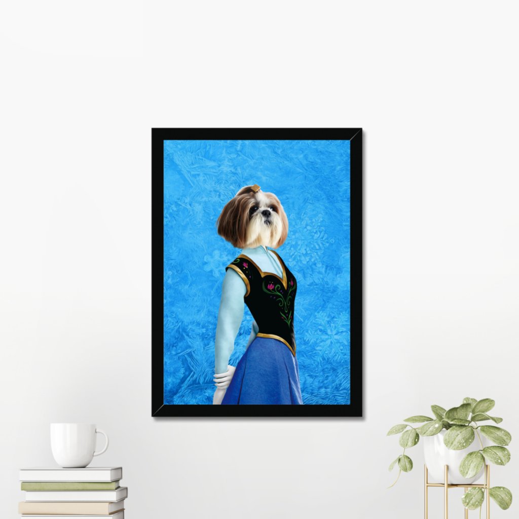 Snow Princess Custom Pet Portrait | Paw & Glory