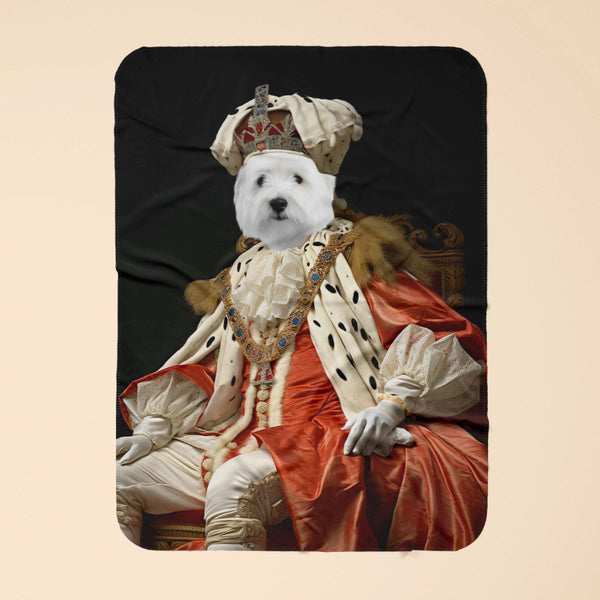 Archbishop: Custom Pet Blanket | royal pet portrait | Paw & Glory