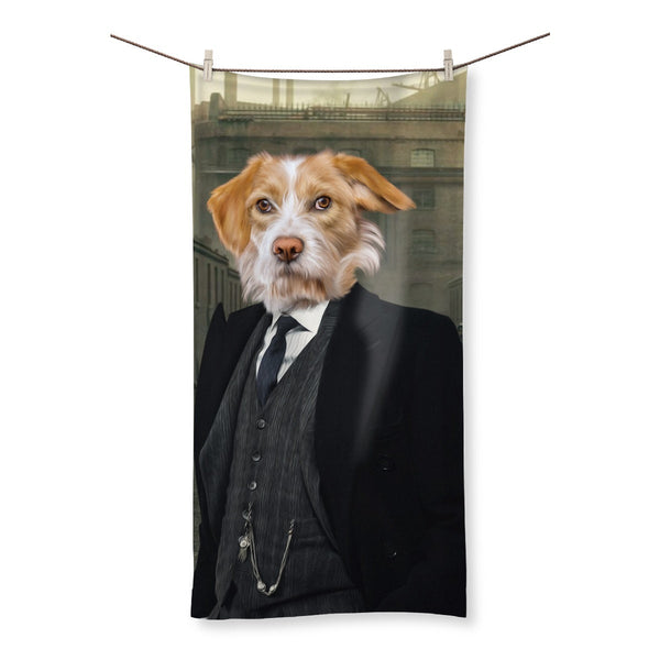 1920s Gangster Custom Pet Towel | Custom Pet Portrait | Paw & Glory