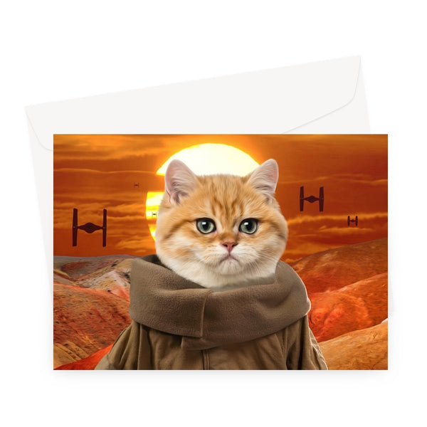 Tiny Space Alien Custom Pet Greeting Card | Pet Lover Gift | Paw & Glory