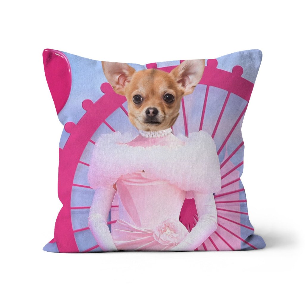 Barbie: Custom Pet Pillow - Paw & Glory - Dog Portraits - Pet Portraits