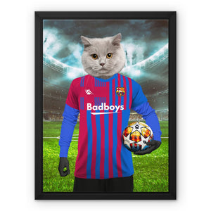 Barkcelona Football Club: Custom Pet Canvas - Paw & Glory - Dog Portraits - Pet Portraits