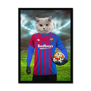 Barkcelona Football Club: Custom Pet Portrait - Paw & Glory - Dog Portraits - Pet Portraits
