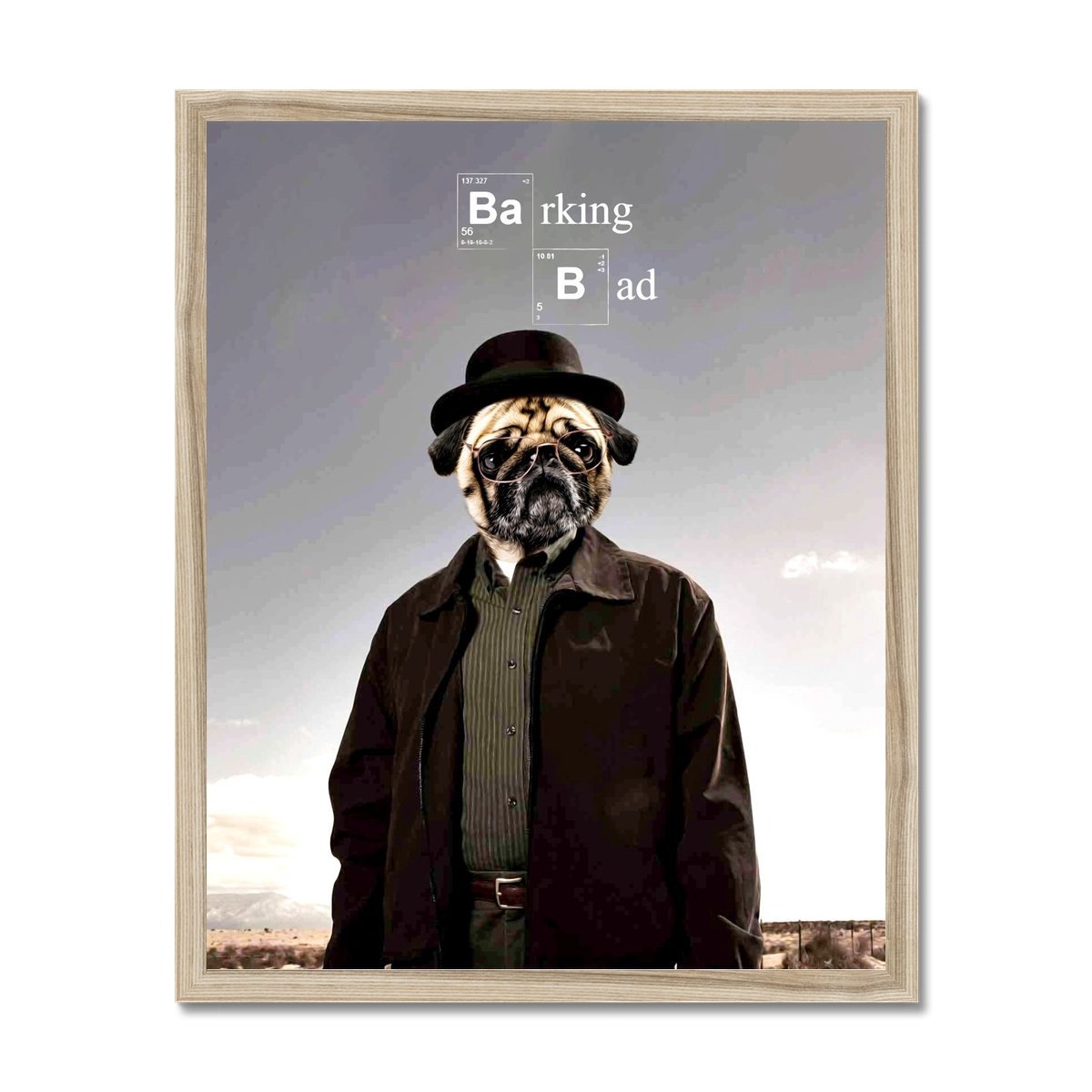 Desert Crime Boss Custom Pet Portrait | Custom Pet Portrait | Paw & Glory