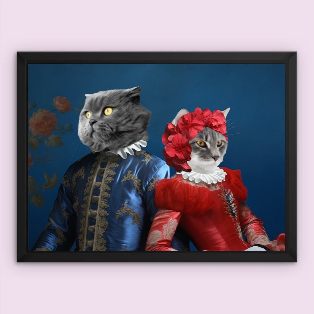 Baron and Baroness: Custom Pet Canvas - Paw & Glory - Dog Portraits - Pet Portraits