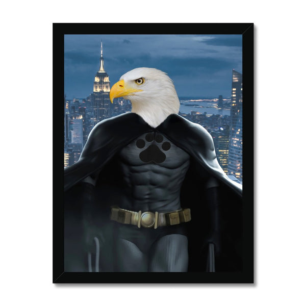 Batman: Animal Art Framed Portrait - Paw & Glory - Dog Portraits - Pet Portraits