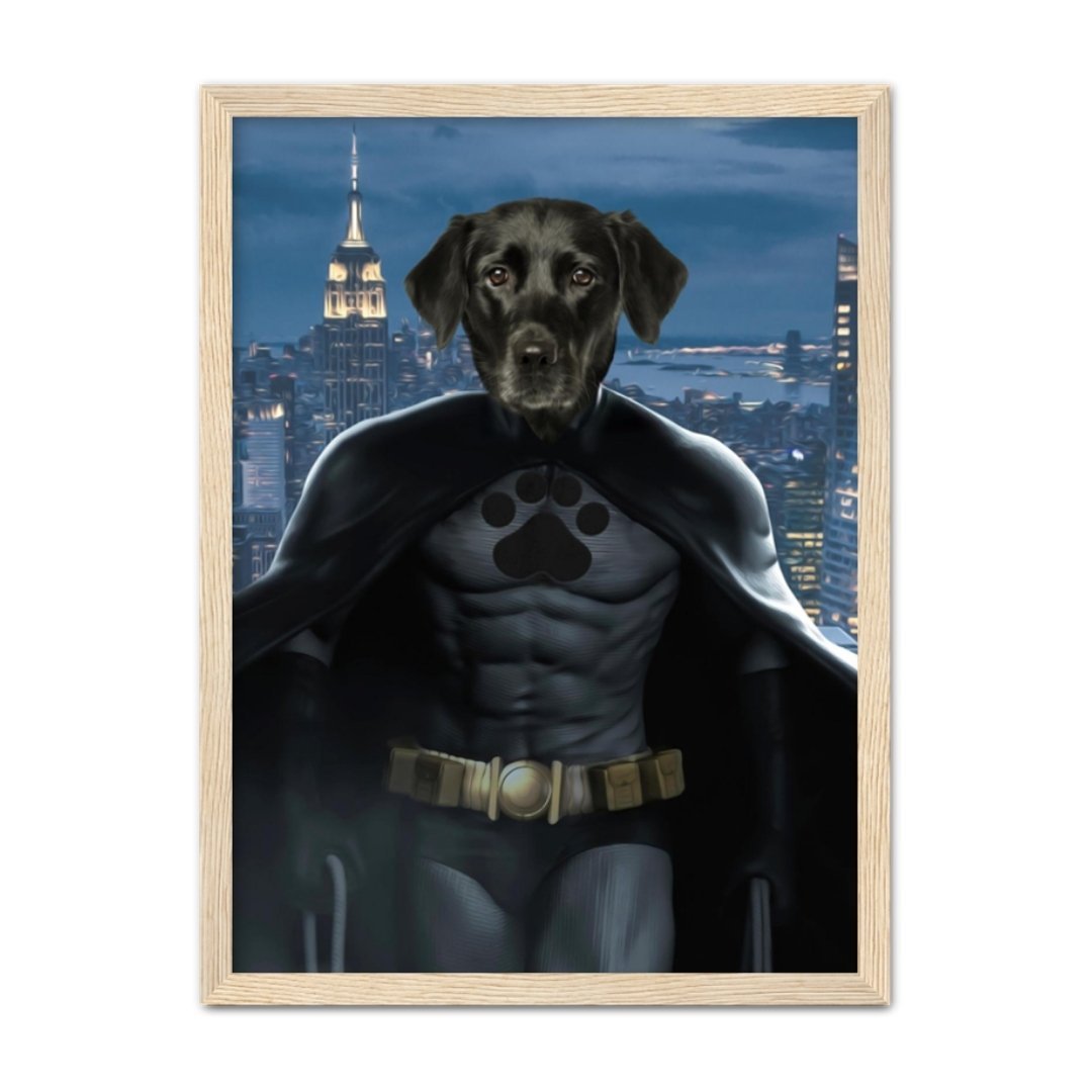 Batman: Custom Pet Portrait - Paw & Glory - Dog Portraits - Pet Portraits