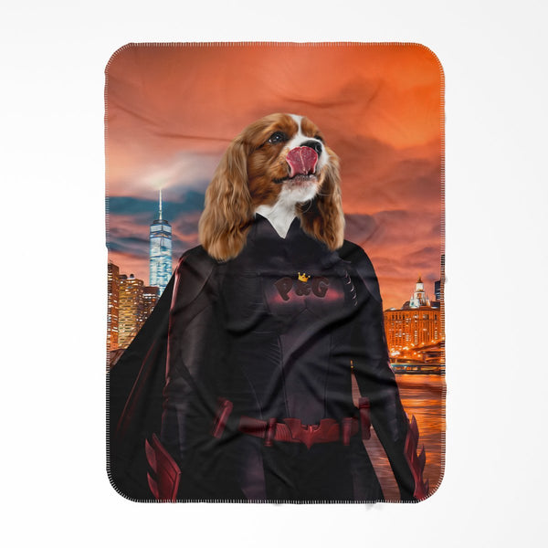 Masked City Heroine Custom Pet Blanket | Pet Lover Gift | Paw & Glory