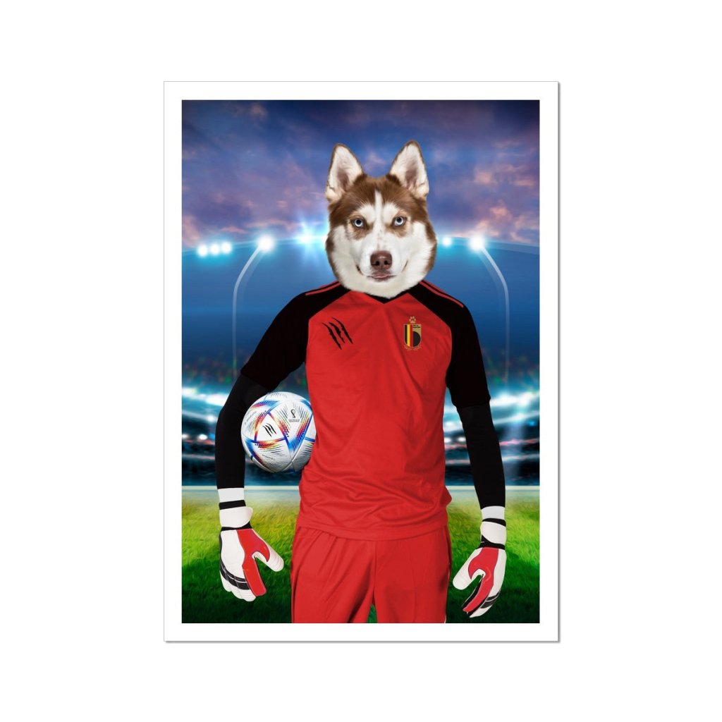 Belgium Football Team (FIFA 2022): Custom Pet Portrait - Paw & Glory - Dog Portraits - Pet Portraits