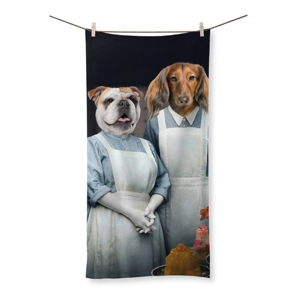 Edwardian Kitchen Duo: Custom Pet Towel | royal pet portrait | Paw & Glory