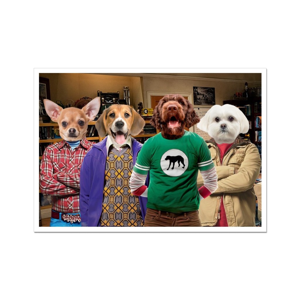 Science Sitcom Squad Custom Pet Portrait | Custom Pet Portrait | Paw & Glory