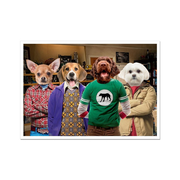 Science Sitcom Squad Custom Pet Poster | Pet Portrait Print | Paw & Glory