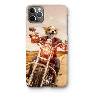 Biker Chick: Custom Pet Phone Case - Paw & Glory - Dog Portraits - Pet Portraits
