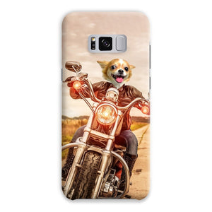 Biker Chick: Custom Pet Phone Case - Paw & Glory - Dog Portraits - Pet Portraits
