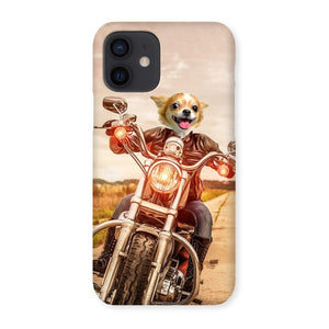 Biker Chick: Custom Pet Phone Case - Paw & Glory - Dog Portraits - Pet Portraits