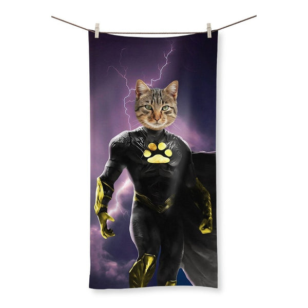 Superhero Custom Pet Towel | Custom Pet Portrait | Paw & Glory