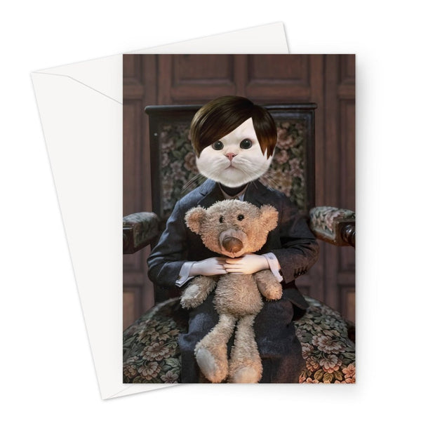 Creepy Doll Custom Pet Greeting Card | Personalised Pet Gift | Paw & Glory