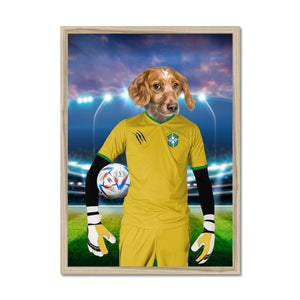 Brazil Football Team (FIFA 2022): Custom Pet Portrait - Paw & Glory - Dog Portraits - Pet Portraits