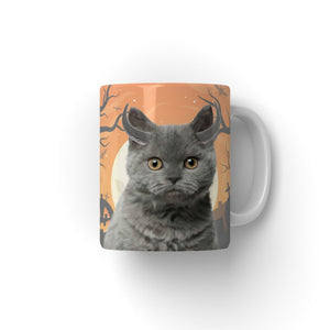Buffalo Horn: Minimalist Pet Coffee Mug - Paw & Glory - Dog Portraits - Pet Portraits