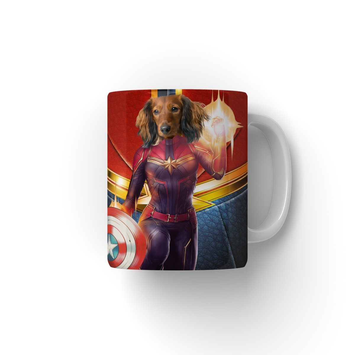 Cosmic Comic Hero Custom Pet Coffee Mug | Personalised Pet Gift | Paw & Glory