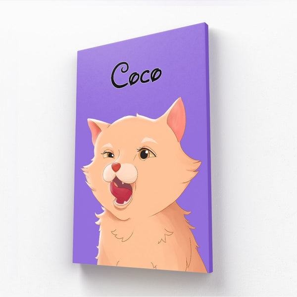 Cartoon: Custom One Pet Canvas - Paw & Glory - Dog Portraits - Pet Portraits