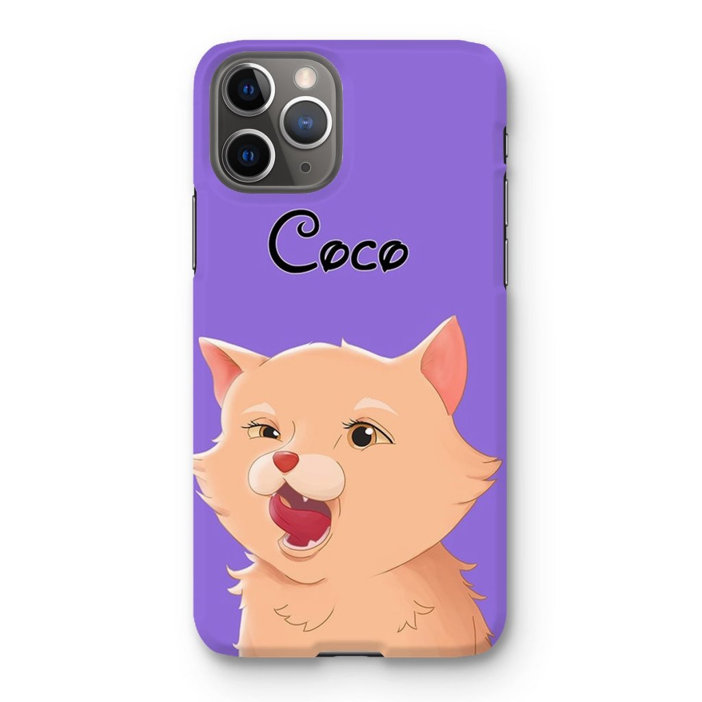 Cartoon: Custom One Pet Phone Case - Paw & Glory - Dog Portraits - Pet Portraits