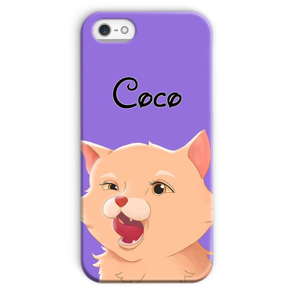 Cartoon: Custom One Pet Phone Case - Paw & Glory - Dog Portraits - Pet Portraits