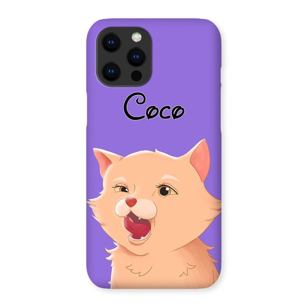 Cartoon: Custom One Pet Phone Case - Paw & Glory - Dog Portraits - Pet Portraits