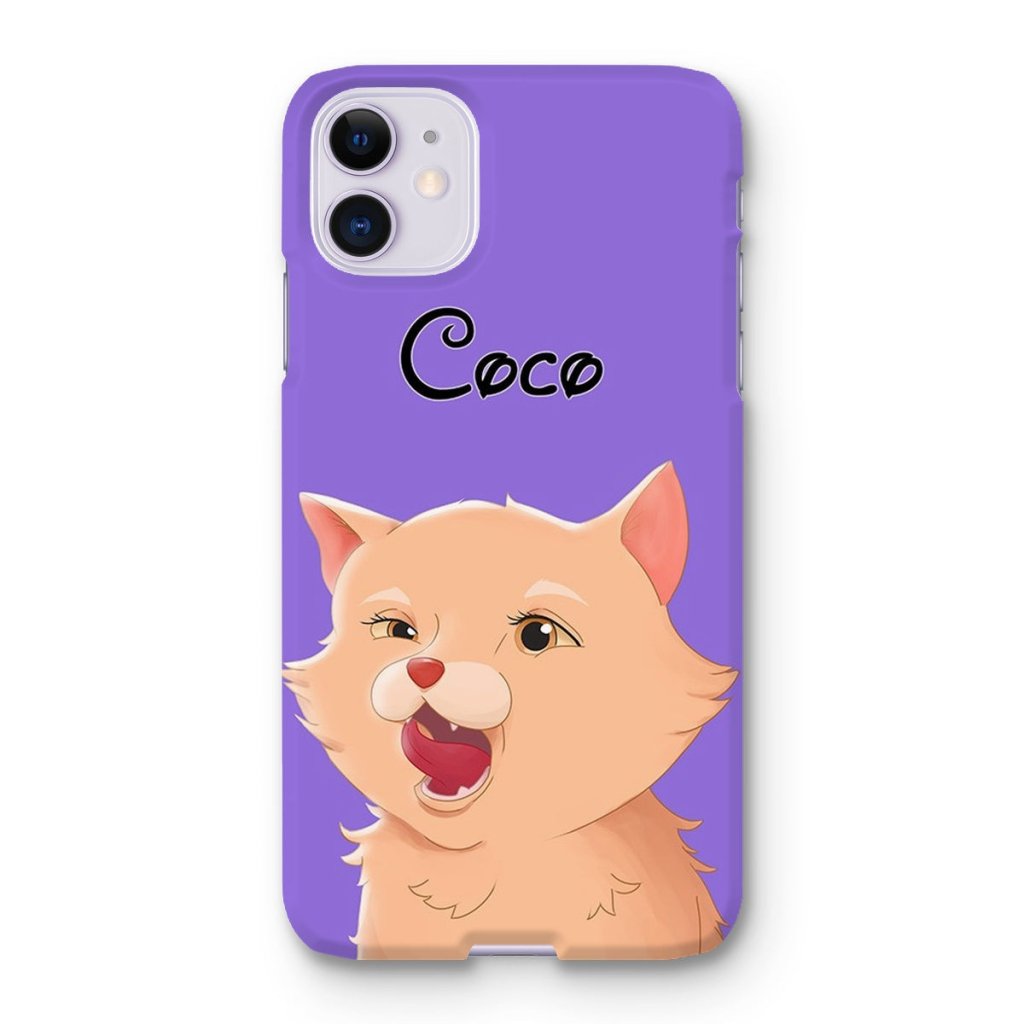 Cartoon: Custom One Pet Phone Case - Paw & Glory - Dog Portraits - Pet Portraits