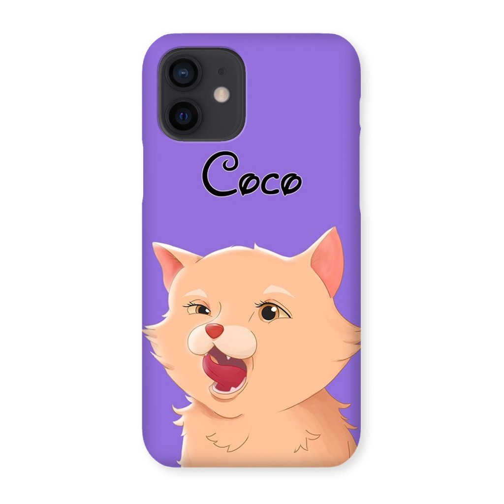 Cartoon: Custom One Pet Phone Case - Paw & Glory - Dog Portraits - Pet Portraits