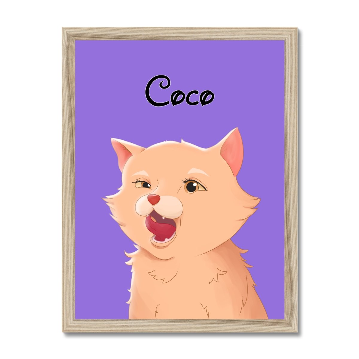 Cartoon: Custom One Pet Portrait - Paw & Glory - Dog Portraits - Pet Portraits