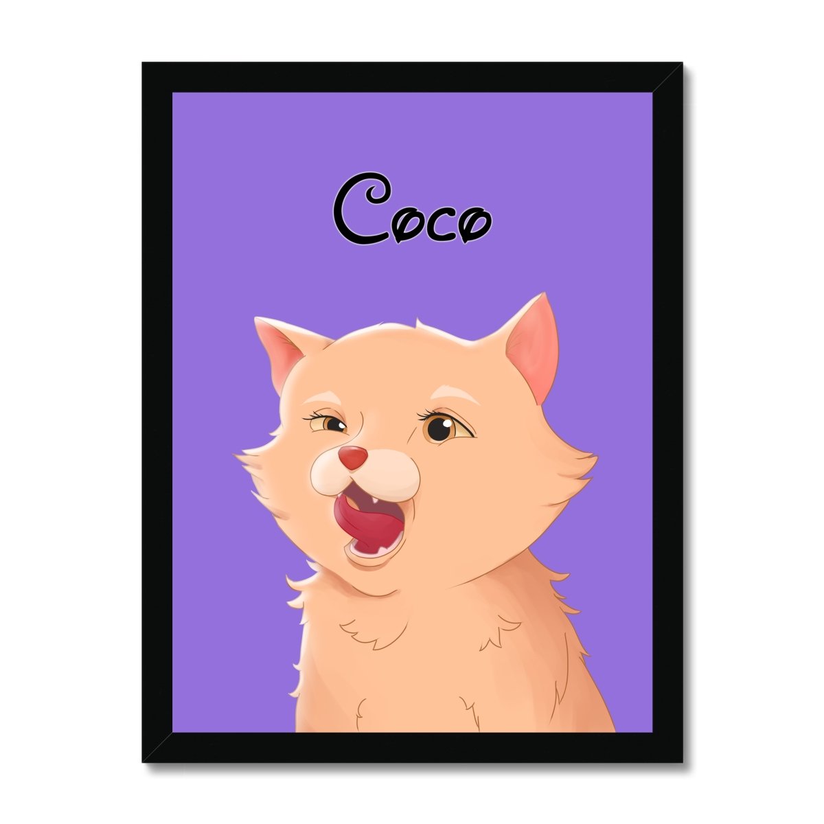 Cartoon: Custom One Pet Portrait - Paw & Glory - Dog Portraits - Pet Portraits