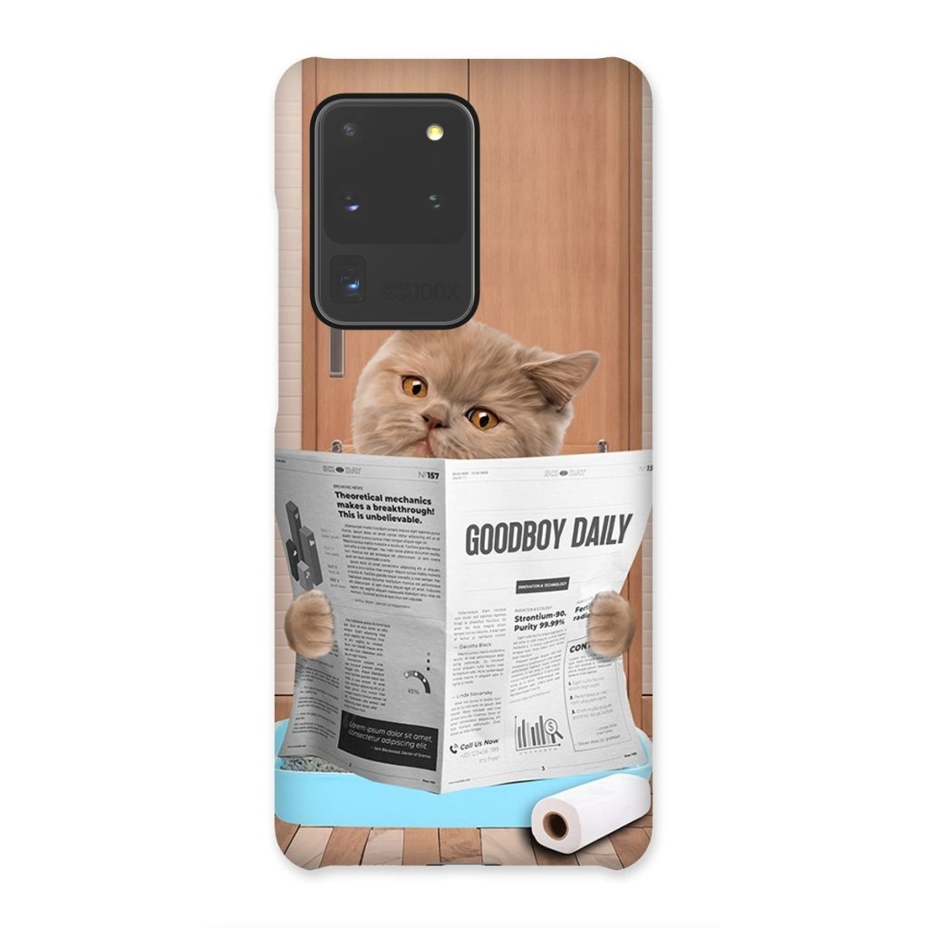 Cat Litter Tray: Custom Pet Phone Case - Paw & Glory - Dog Portraits - Pet Portraits