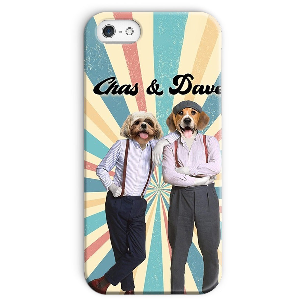 Chas & Dave: Custom Pet Phone Case - Paw & Glory - Dog Portraits - Pet Portraits